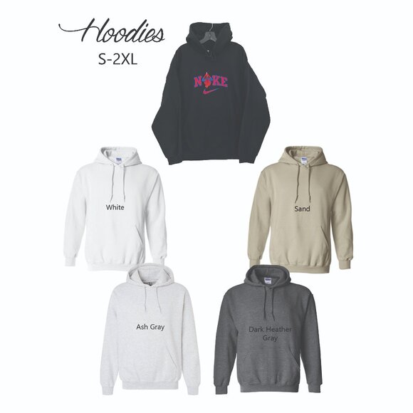 Nike Sadness HOODIE Embroidered Adult Unisex Hooded Sweatshirt Inside Out - Picture 4 of 4